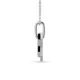 10KT WHITE GOLD 1/8CT TW DIAMOND PENDANT
