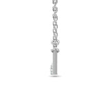 10KT WHITE GOLD 1/10CT TW DIAMOND NECKPIECE