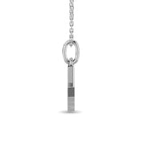 10KT WHITE GOLD 1/10CT TW DIAMOND PENDANT