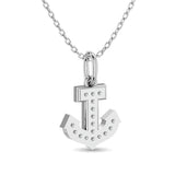 10KT WHITE GOLD 1/10CT TW DIAMOND PENDANT