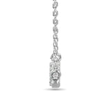 10KT WHITE GOLD 1/8CT TW DIAMOND NECKPIECE