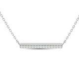 10KT WHITE GOLD 1/6CT TW DIAMOND NECKPIECE