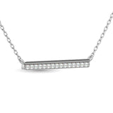 10KT WHITE GOLD 1/6CT TW DIAMOND NECKPIECE
