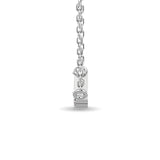 10KT WHITE GOLD 1/6CT TW DIAMOND NECKPIECE