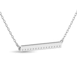 10KT WHITE GOLD 1/6CT TW DIAMOND NECKPIECE