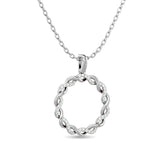 10KT WHITE GOLD 1/6CT TW DIAMOND NECKLACE