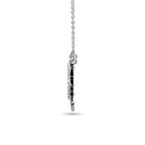 10KT WHITE GOLD 1/8CT TW DIAMOND NECKPIECE