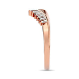 Diamond Chevron Band 1/5 ct tw in 14K Rose Gold