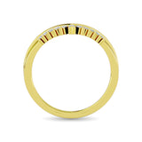 Diamond Chevron Band 1/5 ct tw in 14K Yellow Gold