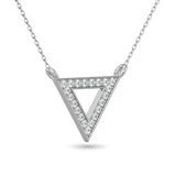 10KT WHITE GOLD  1/8CT TW DIAMOND PENDANT