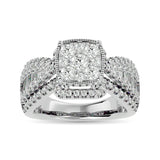 Diamond Engagement Ring 1 1/2 ct tw in 14K White Gold