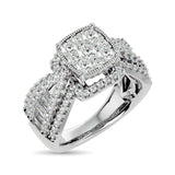 Diamond Engagement Ring 1 1/2 ct tw in 14K White Gold