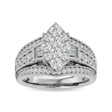 Diamond Engagement Ring 1 1/2 ct tw in 14K White Gold