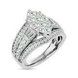 Diamond Engagement Ring 1 1/2 ct tw in 14K White Gold