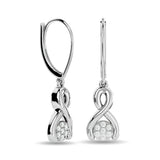 Diamond Fashion Earrings 1/6 ct tw in 10K White Gold