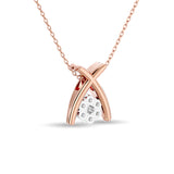 Diamond Fashion Pendant 1/10 ct tw in 10K Rose Gold