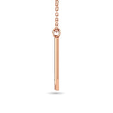 Diamond Bar Pendant 1/50 ct tw in 10K Rose Gold