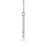 Diamond Bar Pendant 1/50 ct tw in 10K White Gold