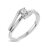 10K White  Gold 1/5 Ct.Tw. Diamond Promise Ring