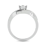 10K White  Gold 1/5 Ct.Tw. Diamond Promise Ring