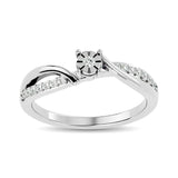 10K White  Gold 1/5 Ct.Tw. Diamond Promise Ring