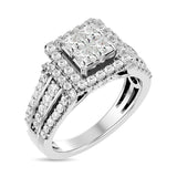 Diamond Engagement Ring 1 ct tw in 14K White Gold