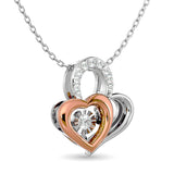 10KT WHITE GOLD 1/8CT TW DIAMOND PENDANT