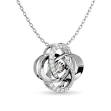 Diamond Shimmering Pendant 1/4 ct tw in 10K White Gold