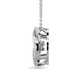 Diamond Shimmering Pendant 1/4 ct tw in 10K White Gold