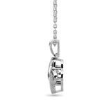SILVER 1/20CT TW DIAMOND PENDANT