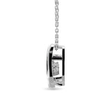 SILVER 1/20CT TW DIAMOND PENDANT