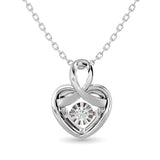 SILVER 1/20CT TW SHIMMERING DIAMOND PENDANT
