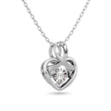 SILVER 1/20CT TW SHIMMERING DIAMOND PENDANT