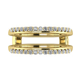 14K Yellow Gold 1/2 Ct.Tw. Diamond Guard Ring