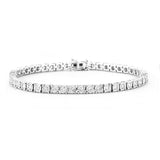 4 Prong Tennis Bracelet Made In 14K White Gold