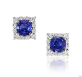 14kw sapphire earrings