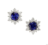 14kw sapphire earrings