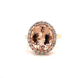 18kr morganite ring