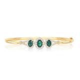 14ky emerald bangle