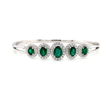 14kw emerald bangle