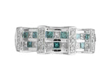 14KW 0.75CT BLUE DIAMOND RING