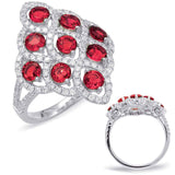 Ruby & Diamond Fashion Ring