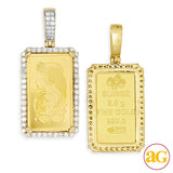14KY 0.75CTW DIAMOND BEZEL W/ 2.5 GR PAMP