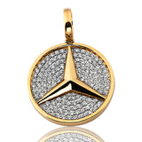 10KY 5.25CTW DIAMOND 'AUTOMIBILE LOGO' PENDANT