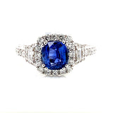 18kw sapphire ring