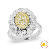14KW 1.50CTW FANCY YELLOW DIAMOND RING