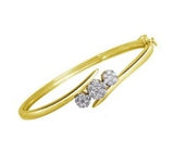 14ky diamond bangle
