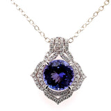 18kw tanzanite pendant