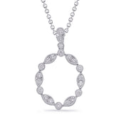 White Gold Diamond Pendant