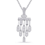 White Gold Diamond Pendant